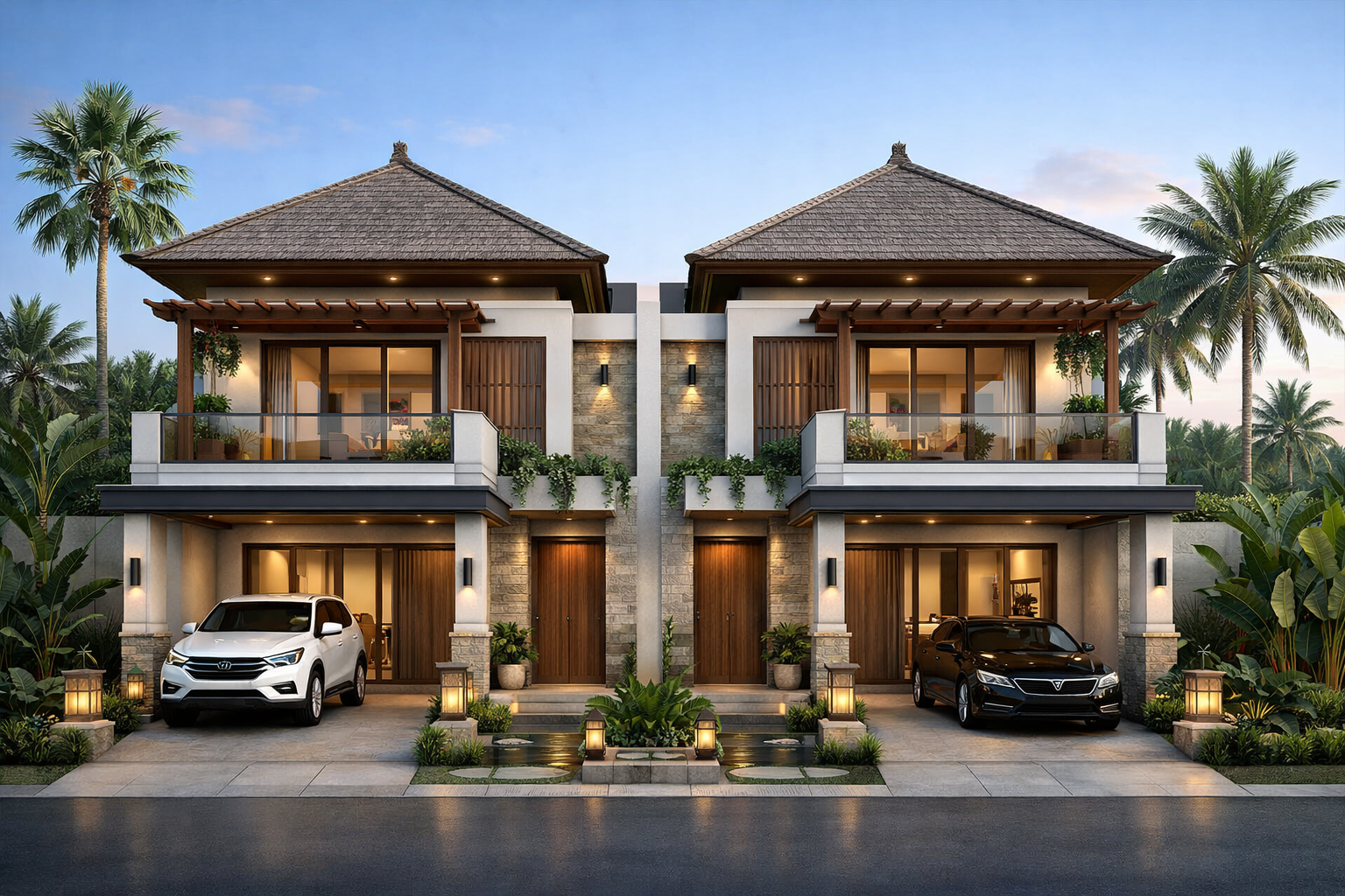 Duplex Villa Exterior